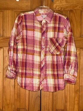 NWOT Vintage 90s American Sweetheart Flannel Top Size L
